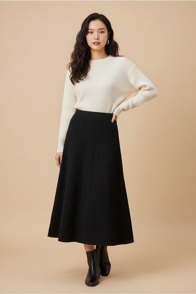 Jupe Cloche Mi-Longue