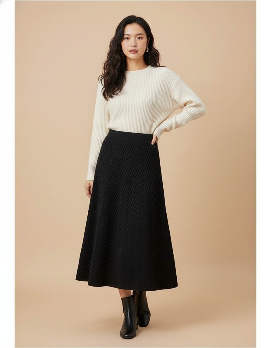 Jupe Cloche Mi-Longue