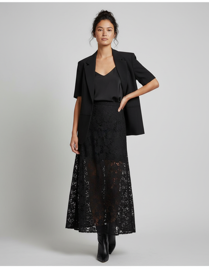 Jupe Longue Dentelle Tulle