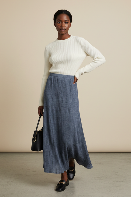 Jupe Tube Longue Maille