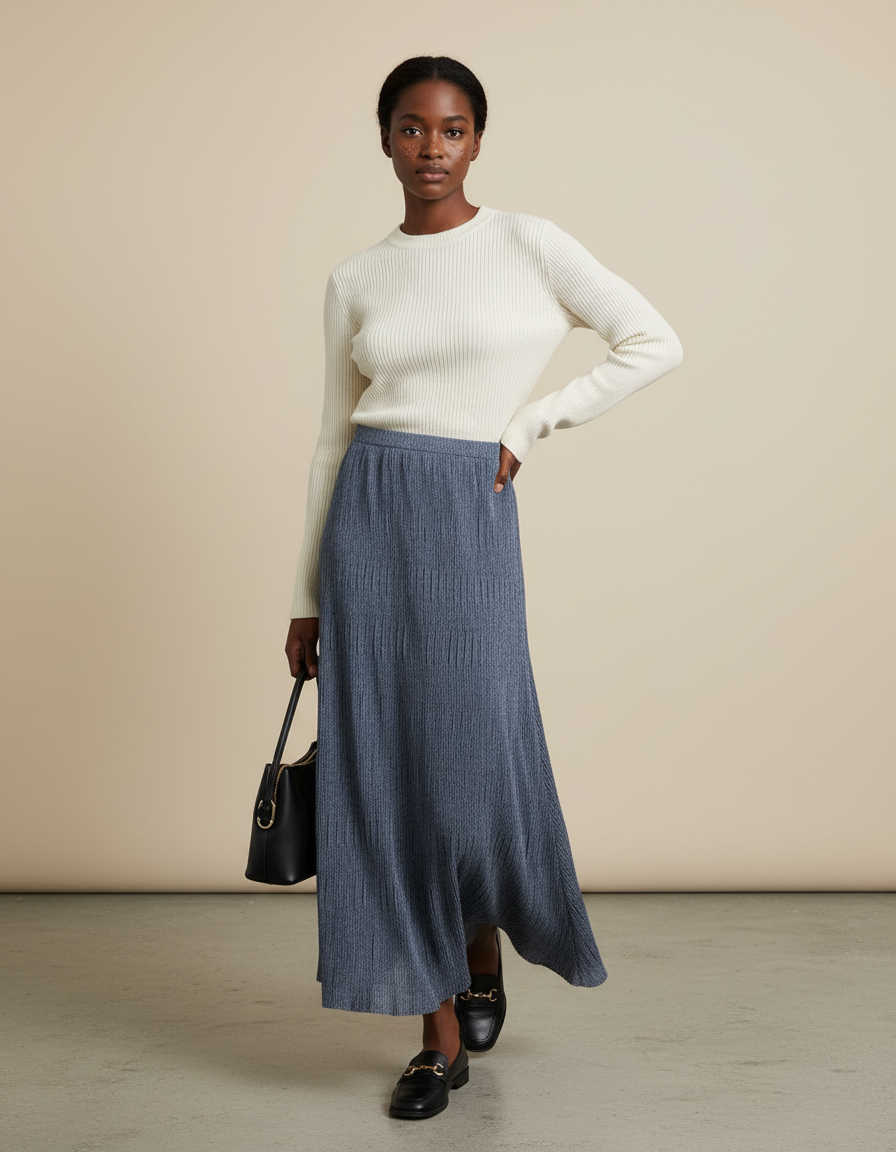 Jupe Tube Longue Maille