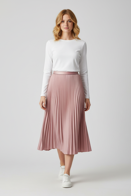 Jupe Plisse Longue