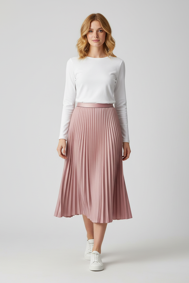 Jupe Plisse Longue