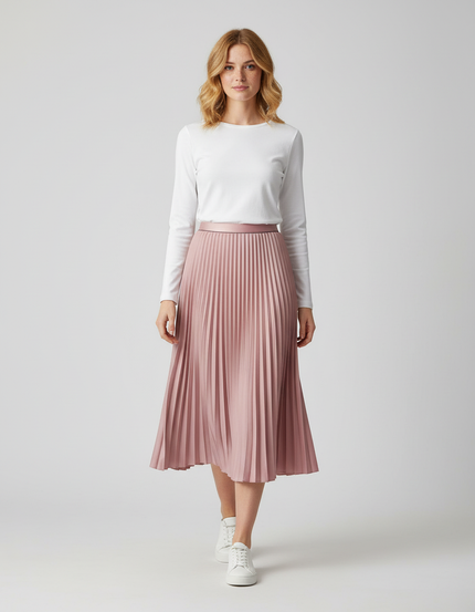 Jupe Plisse Longue