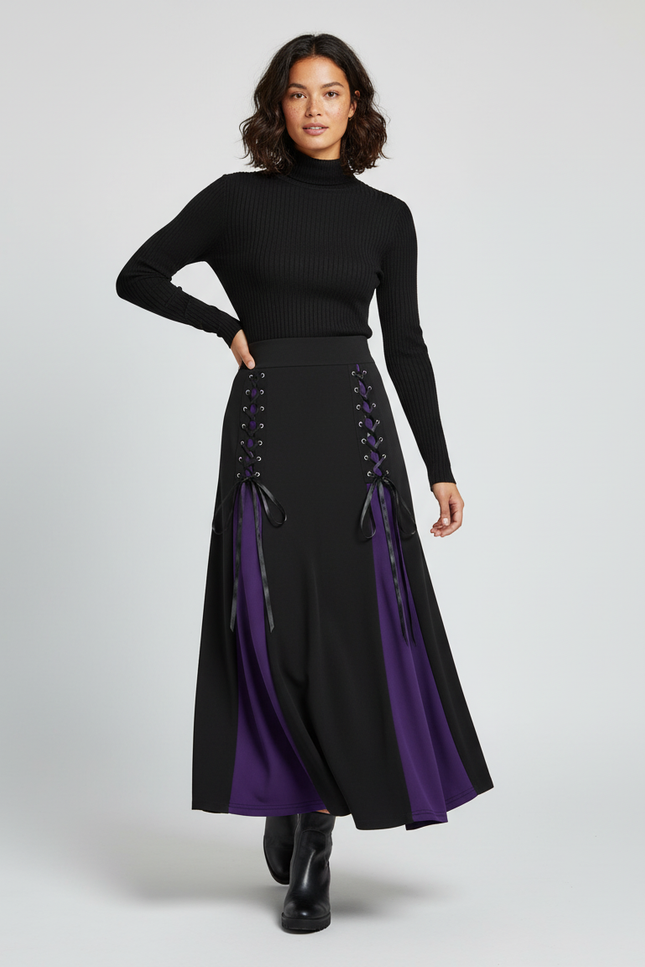 Jupe Longue Fendue Grande Taille