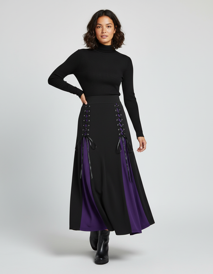 Jupe Longue Fendue Grande Taille