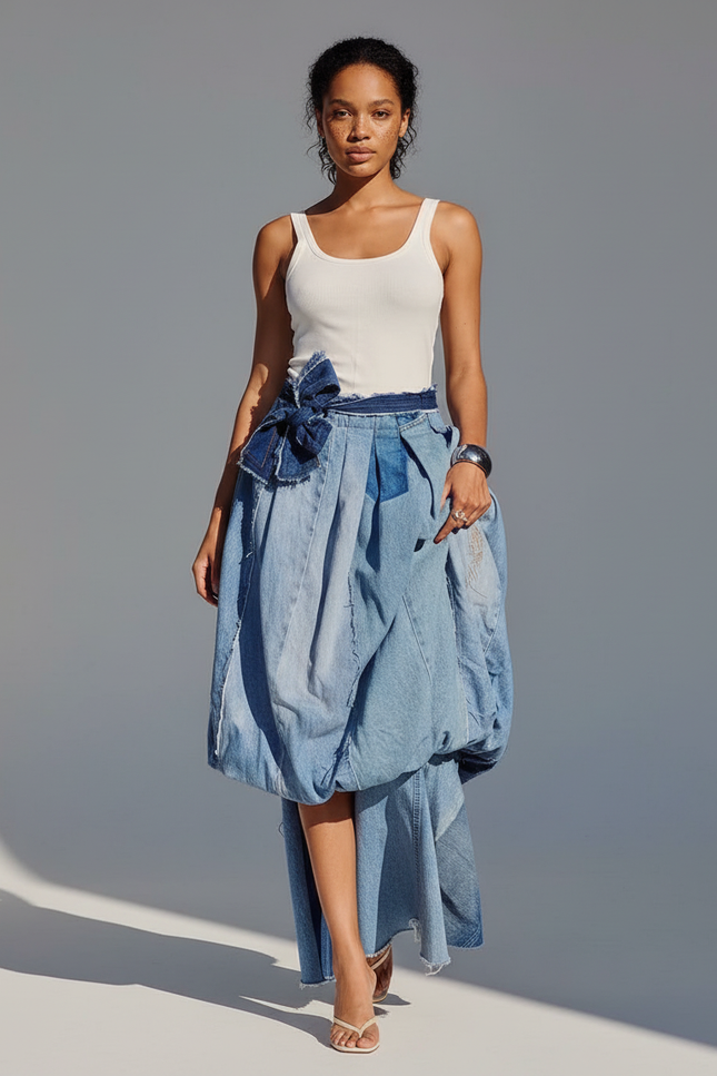 Jupe Bouffante Mi-Longue