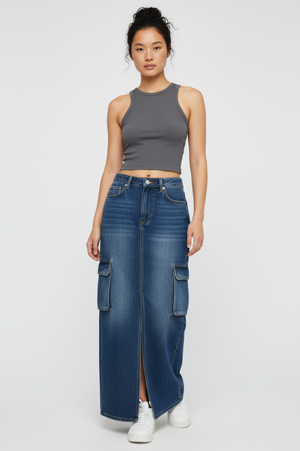 Jupe Longue Jean Grande Taille