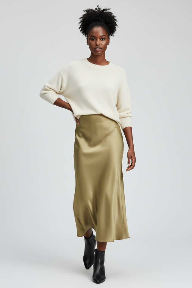 Jupe Longue Vert Olive