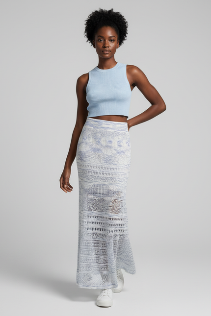 Jupe Longue Crochet Ajourée Bohème