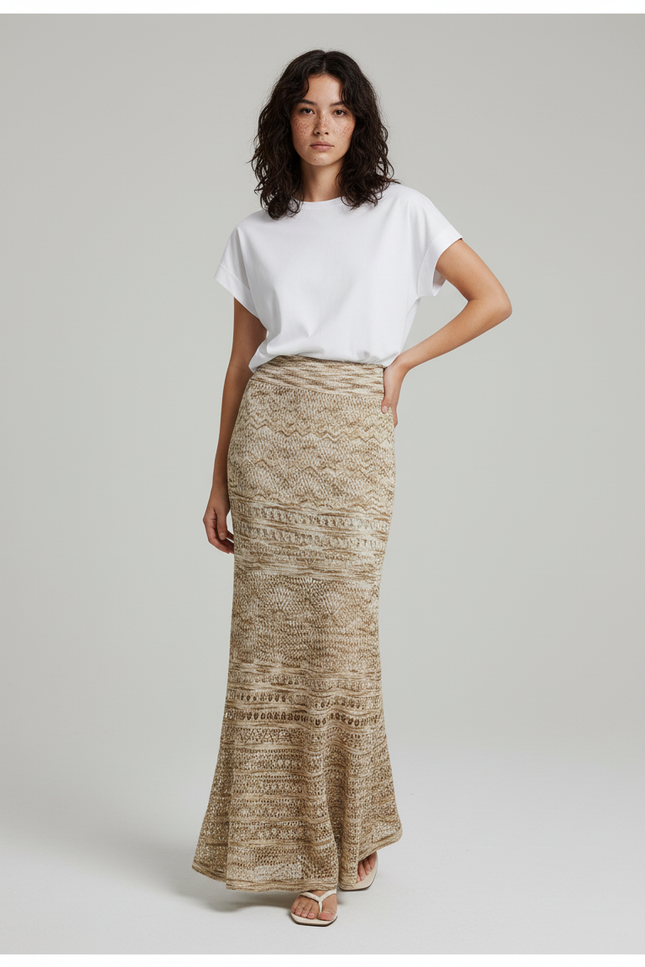 Jupe Longue Crochet Sirène Bohème