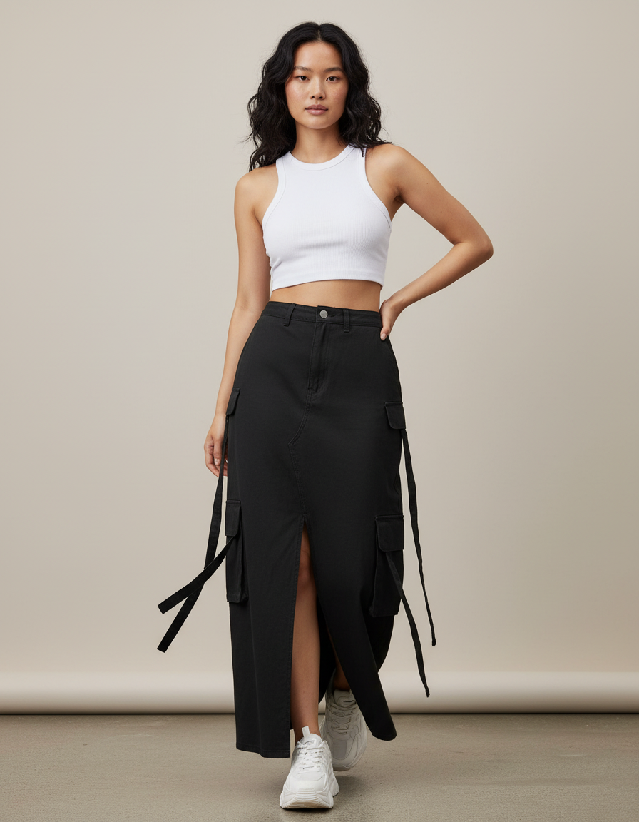 Jupe Militaire Longue