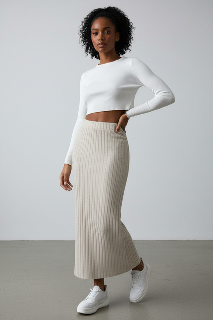 Jupe En Jersey Longue
