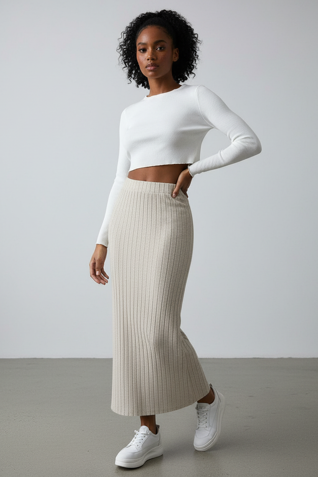Jupe En Jersey Longue