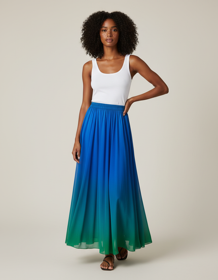 Jupe Longue Dégradée Fluide