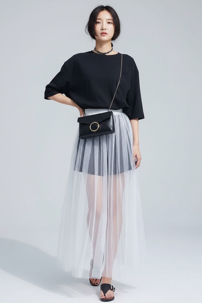 Jupe Short Longue Femme