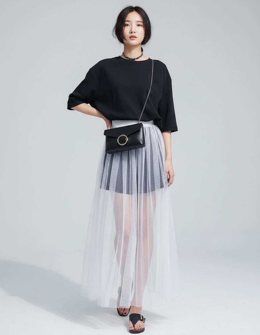 Jupe Short Longue Femme