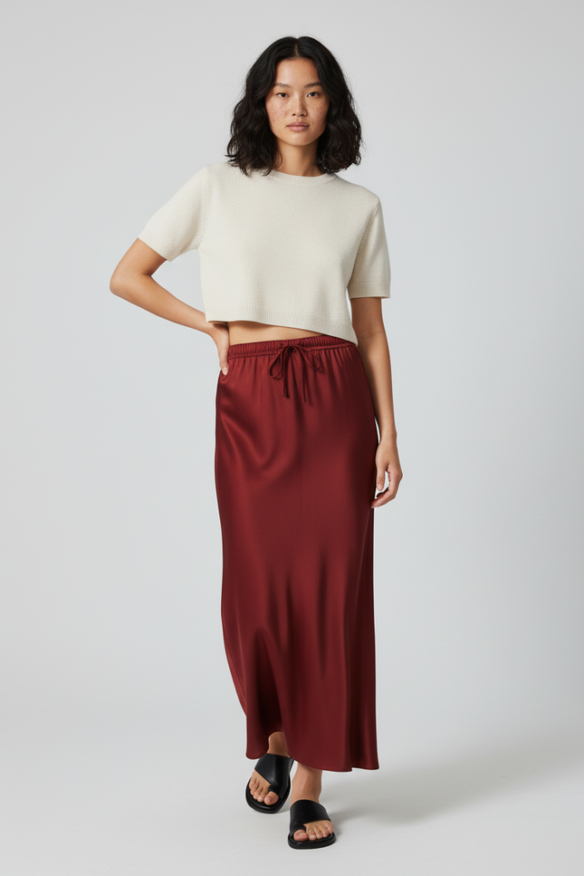 Jupe Longue Acajou