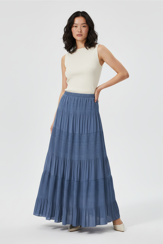 Jupe Longue Bleu Jean