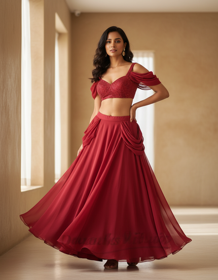 Jupe Longue Avec Bretelles