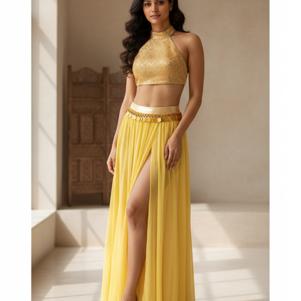 Collection image for: Jupe Longue Jaune