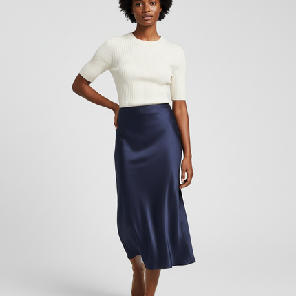 Collection image for: Jupe Longue Bleu Marine