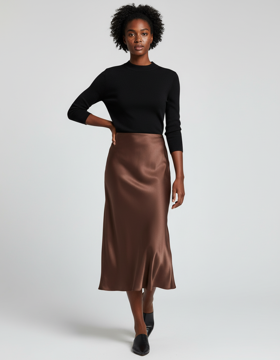 Jupe Longue Femme Fluide