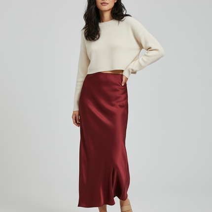 Collection image for: Jupe Bordeaux Longue