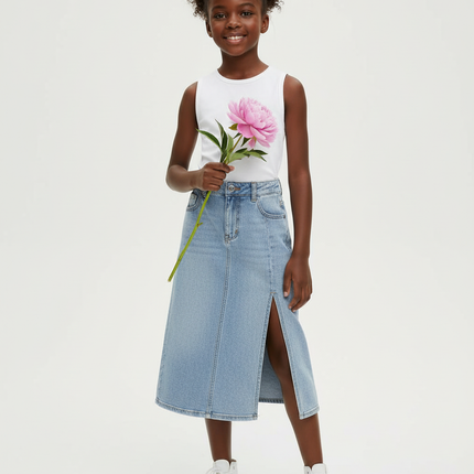 Collection image for: Jupe En Jean Longue