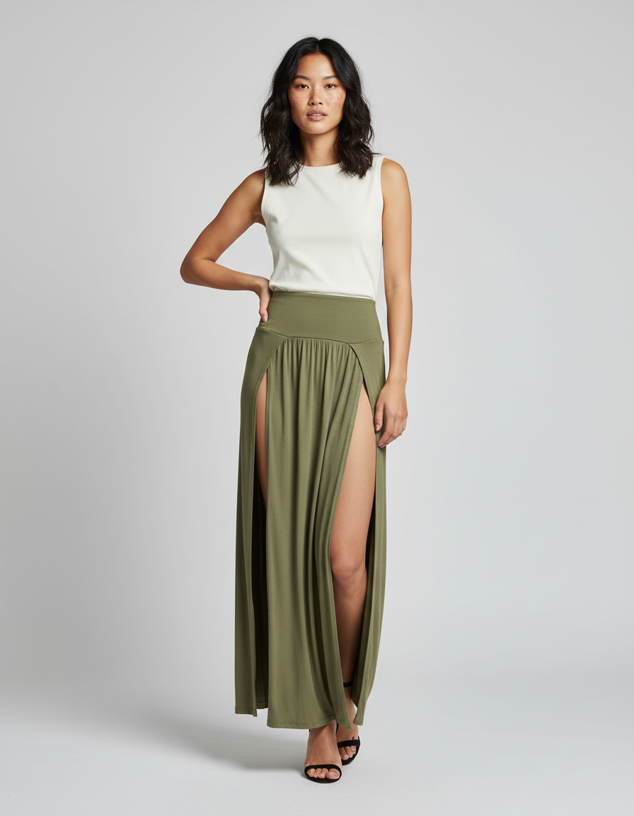 Jupe Longue Double Fente