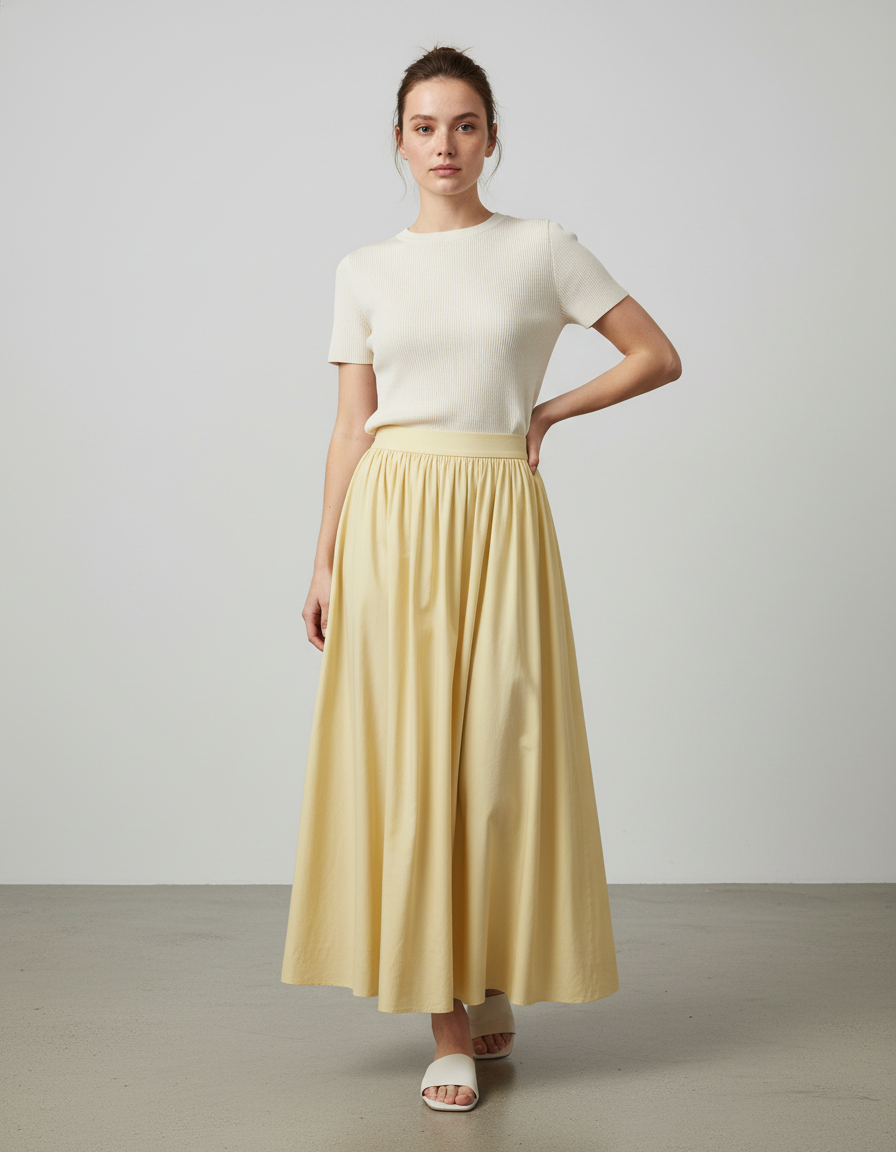 Jupe Longue Vintage Taille Haute