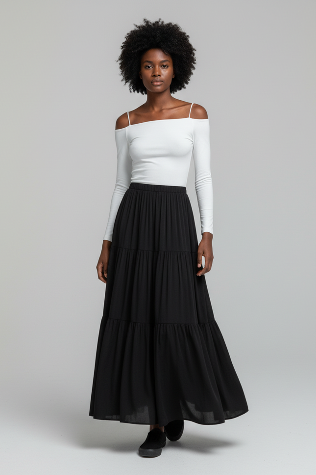 Jupe Longue Noire Tenue