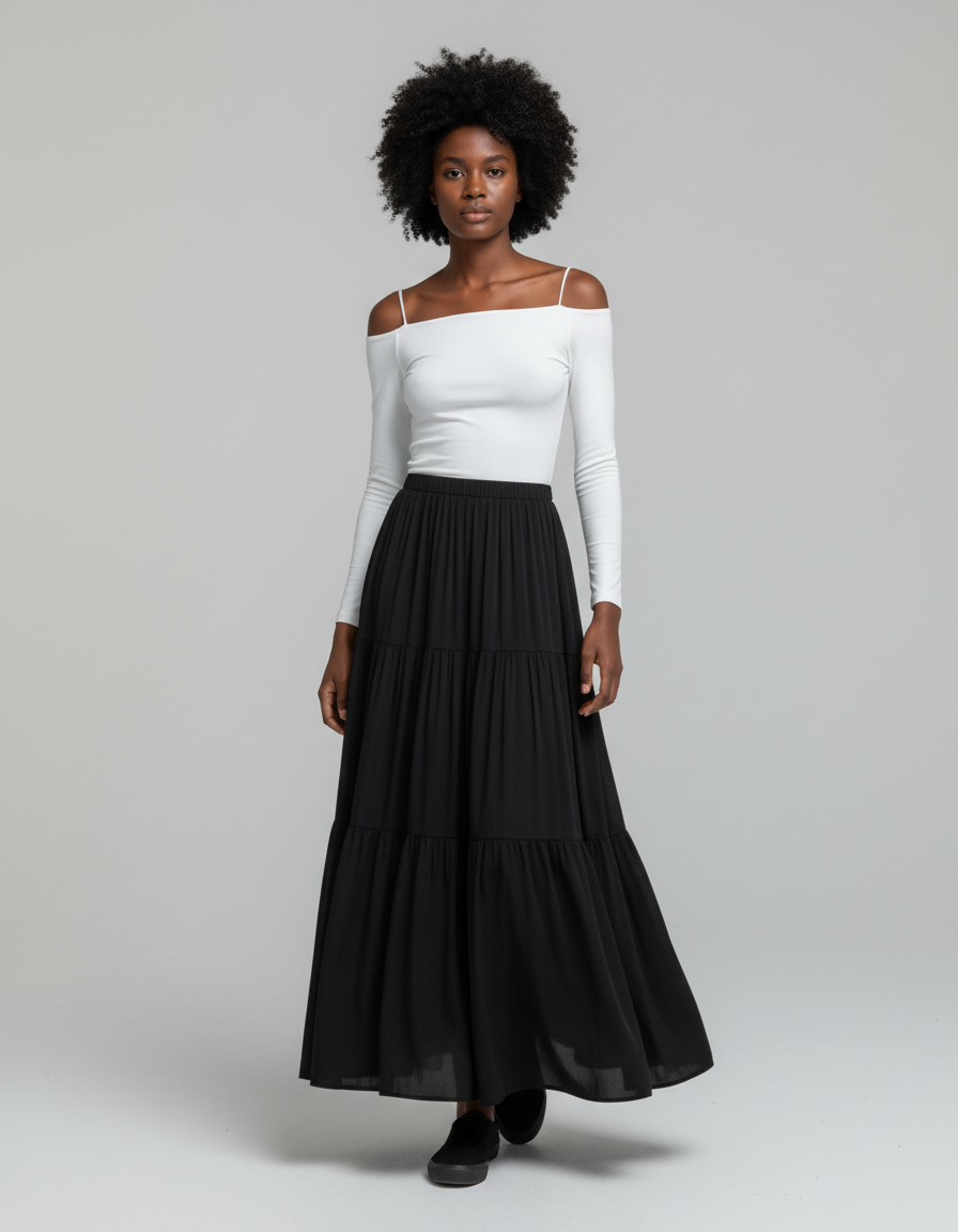 Jupe Longue Noire Tenue