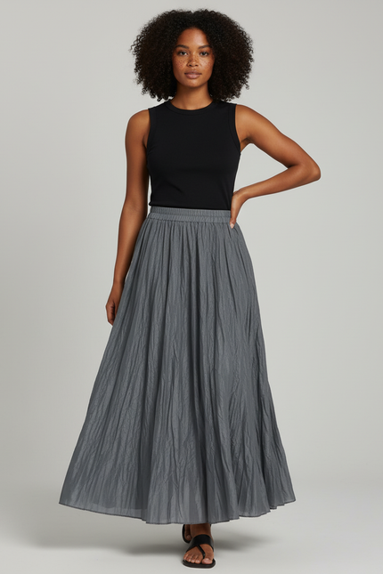 Jupe Longue Gris