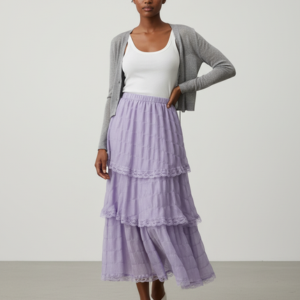 Collection image for: Jupe Longue Mousseline