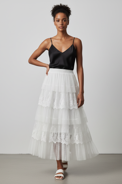 Jupe Longue Blanche Mariage