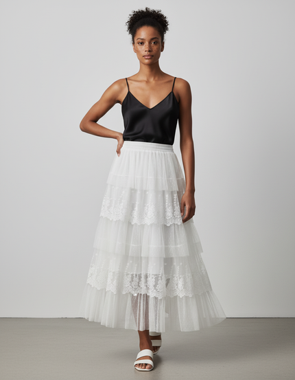 Jupe Longue Blanche Mariage