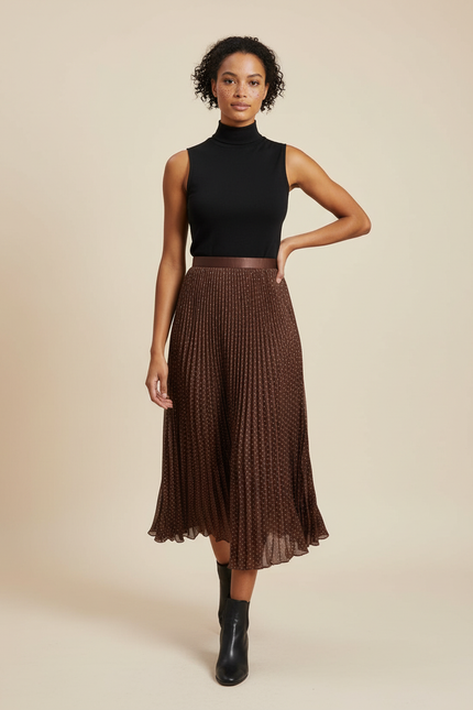 Jupe Plissée Longue Hiver