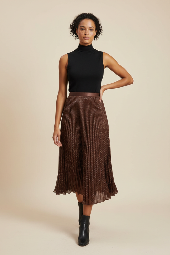 Jupe Plissée Longue Hiver