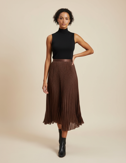 Jupe Plissée Longue Hiver