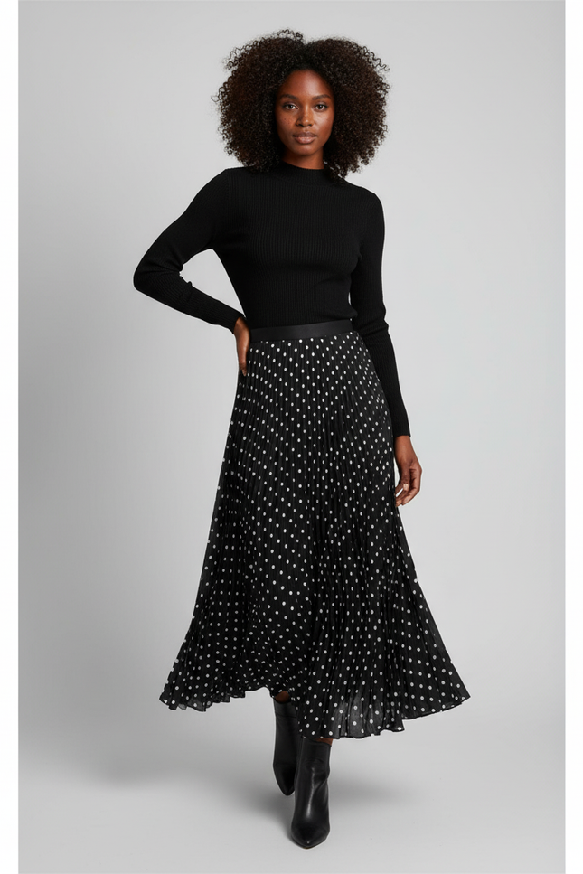 Jupe Longue Noire Jersey