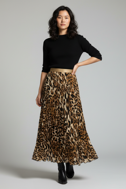 Jupe Longue Leopard Grande Taille