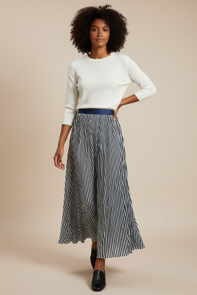 Jupe Longue Rayures Verticales