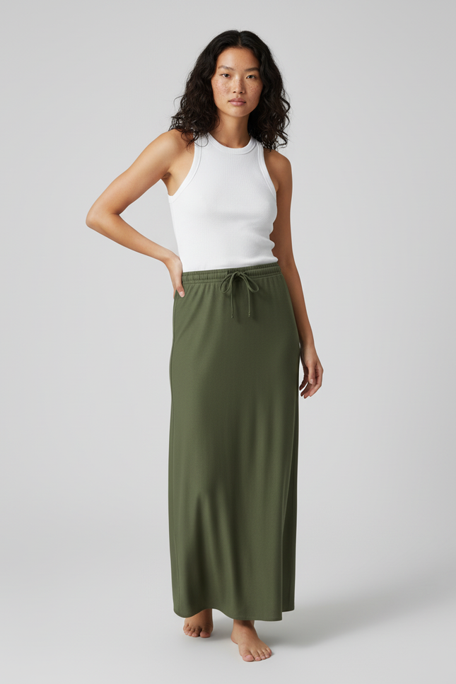 Jupe Longue Jersey Fluide
