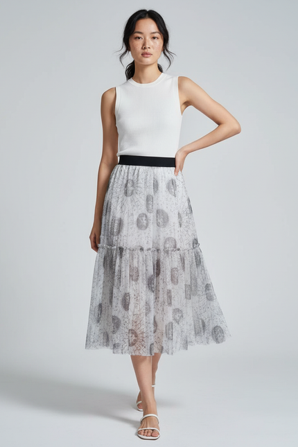 Jupe Longue Femme Transparente