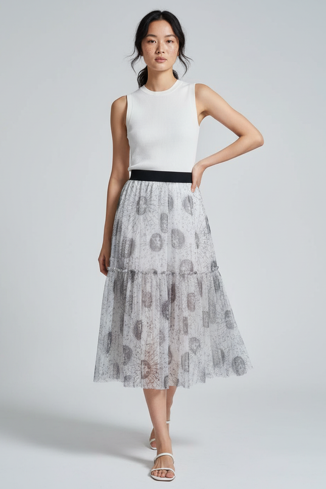 Jupe Longue Femme Transparente