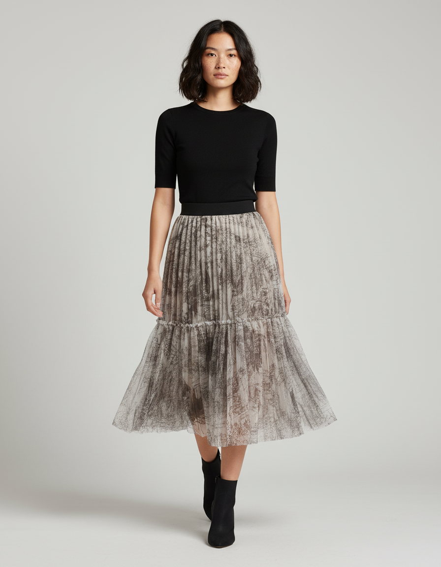 Jupe Longue Voile Femme