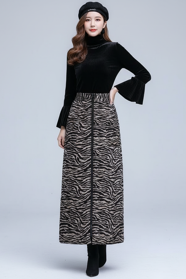 Jupe Longue Zebre