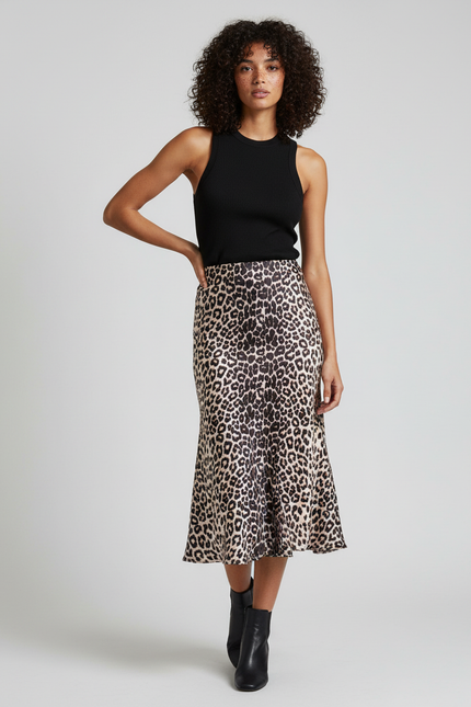 Jupe Fluide Mi-Longue