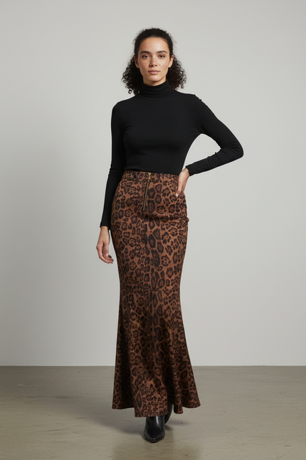 Jupe Longue Moulante Femme